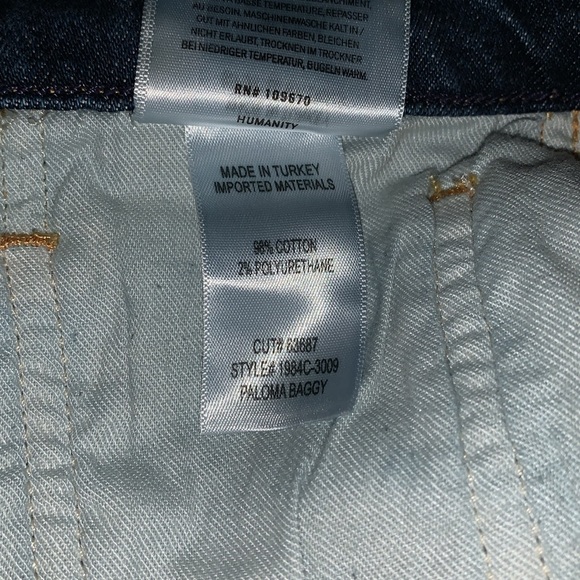 Citizens of Humanity Paloma Wide Leg Baggy High Rise Jeans in Everdeen - Picture 14 of 14